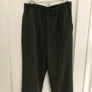 Everlane Japanese go-weave Easy Pant in olive
